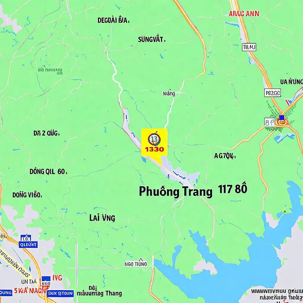 Dia chi nha xe Phuong Trang tai 137 QL 80 Lai Vung Dong Thap tren ban do